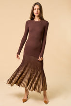 Cargar imagen en el visor de la galería, THE BROWN LUREX DRESS