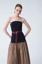 Cargar imagen en el visor de la galería, VESTIDO GRULLA MARRON