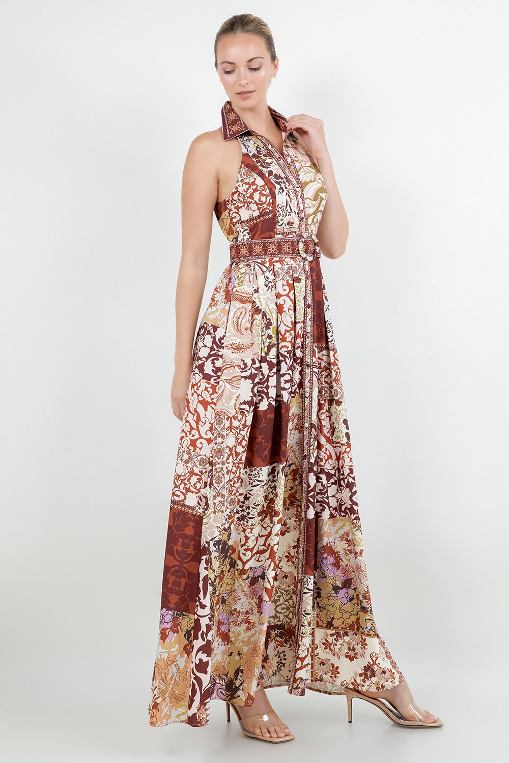 THE HALTER PRINTED DRESS