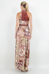 THE HALTER PRINTED DRESS