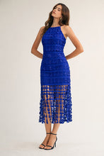 Load image into Gallery viewer, THE ELECTRIC BLUE FRINGE DRESS