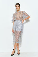 Cargar imagen en el visor de la galería, THE FLORAL SEQUIN SKIRT