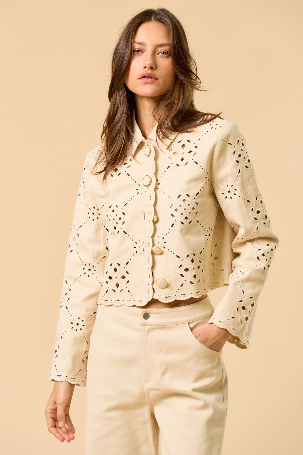 THE CREAM DETAIL JACKET