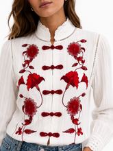 Cargar imagen en el visor de la galería, THE WHITE EMBROIDERED SHIRT