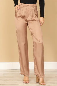 THE MOCHA SATIN PANTS