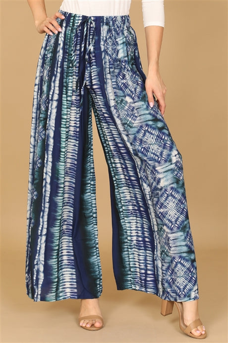 THE NAVY PRINTED PANTS