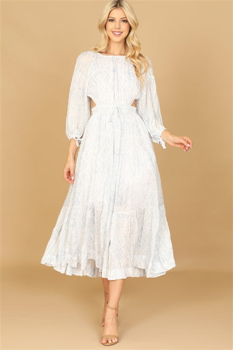 THE SWISS DOT CUT OUT DRESS ULTIMA PIEZA S