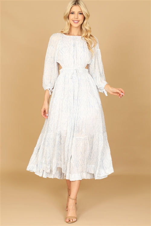 THE SWISS DOT CUT OUT DRESS
