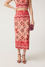 Load image into Gallery viewer, FALDA DAMASCO ROSA