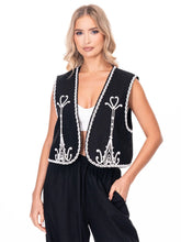 Cargar imagen en el visor de la galería, EMBROIDERY LINEN VEST