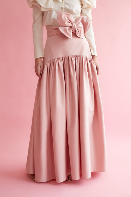 FALDA AZZURRA PLAIN ROSA