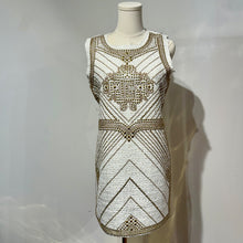 Cargar imagen en el visor de la galería, THE WHITE TWEED STUDED DRESS