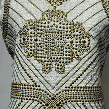 Cargar imagen en el visor de la galería, THE WHITE TWEED STUDED DRESS