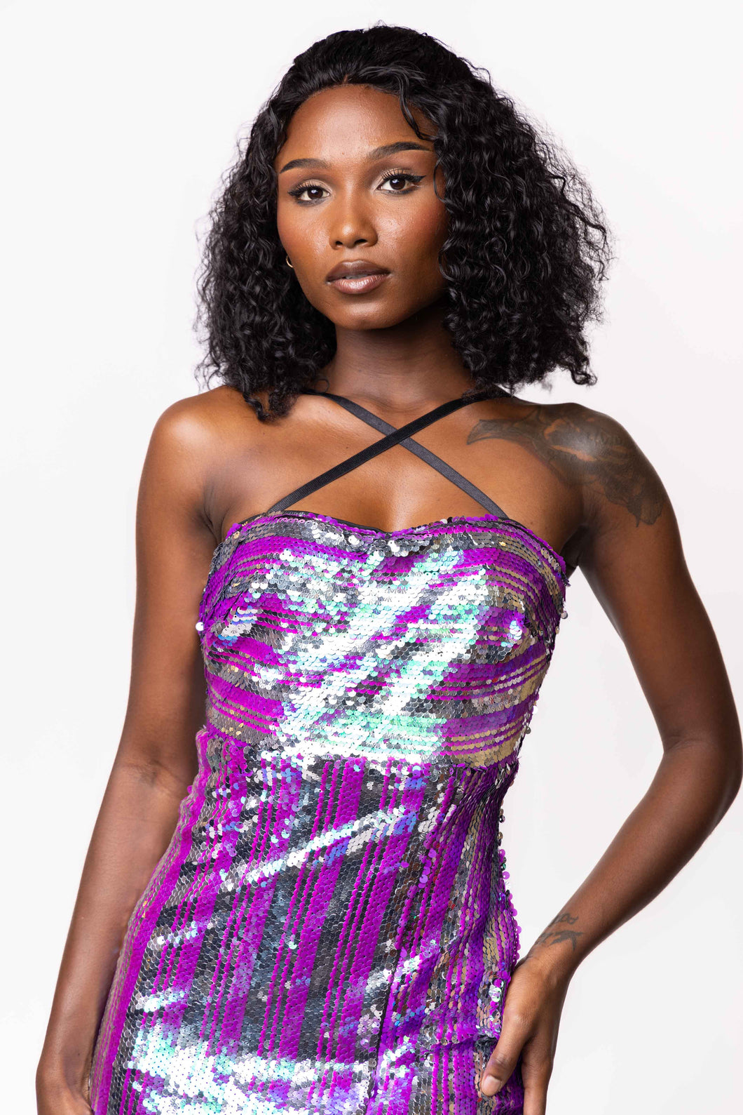 THE MAGENTA SEQUIN DRESS Square Fashion THE MAGENTA SEQUIN DRESS Square Fashion