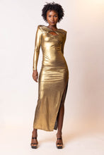 Load image into Gallery viewer, THE GOLD MAXI DRESS ULTIMA PIEZA L