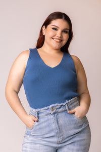 THE RIBBED BASIC TOP - PLUS PIEZA UNICA 2XL