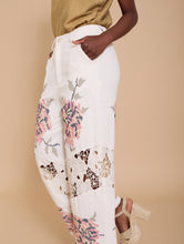 Cargar imagen en el visor de la galería, Pantalón bimateria con encaje y bordado