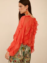 Cargar imagen en el visor de la galería, Blusa de gasa volantes - MEISIE BCN