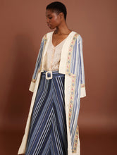 Cargar imagen en el visor de la galería, Falda midi de rayas con hebilla