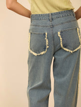 Cargar imagen en el visor de la galería, Pantalón denim desflecado - MEISSIE BCN