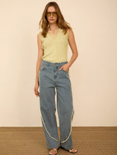 Cargar imagen en el visor de la galería, Pantalón denim desflecado - MEISSIE BCN