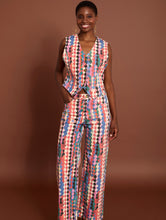 Cargar imagen en el visor de la galería, Chaleco denim estampado multicolor