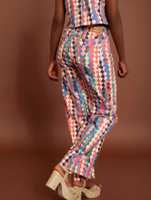 Cargar imagen en el visor de la galería, Pantalón denim estampado multicolor