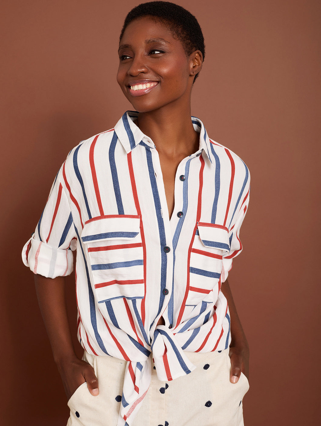 Camisa oversize de rayas