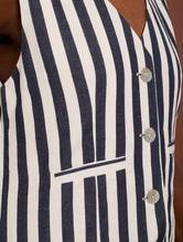 Cargar imagen en el visor de la galería, Chaleco de rayas marineras