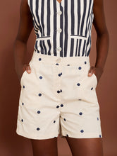 Cargar imagen en el visor de la galería, Shorts con bordado de topos