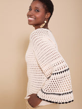 Cargar imagen en el visor de la galería, Jersey calado con contrastes