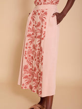 Cargar imagen en el visor de la galería, Falda midi con bordado floral