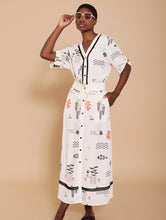 Cargar imagen en el visor de la galería, Falda midi estampada