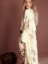 Cargar imagen en el visor de la galería, Kaftan bimateria en encaje y bordado