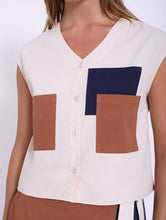 Load image into Gallery viewer, Camisa popelin combinada patch a contraste SKATIE BCN