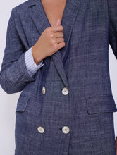 Load image into Gallery viewer, Blazer tejido lino con detalle puño camisa SKATIE BCN