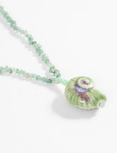Cargar imagen en el visor de la galería, COLLAR PIEDRAS DIJE SHELL - SYMPHORINE