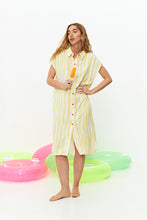 Cargar imagen en el visor de la galería, VESTIDO CAMISERO CON ESTAMPA - SYMPHORINE
