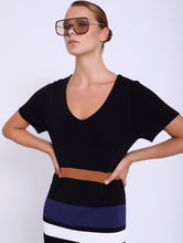 Cargar imagen en el visor de la galería, Vestido punto manga corta color block SKATIE BCN