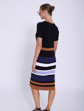 Cargar imagen en el visor de la galería, Vestido punto manga corta color block SKATIE BCN