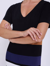 Cargar imagen en el visor de la galería, Vestido punto manga corta color block SKATIE BCN