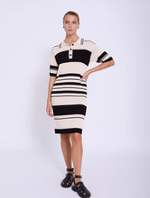 Load image into Gallery viewer, Vestido punto pique rayas bicolor SKATIE BCN