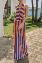 Cargar imagen en el visor de la galería, THE STRIPE HALTER DRESS