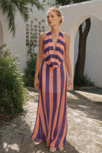Cargar imagen en el visor de la galería, THE STRIPE HALTER DRESS
