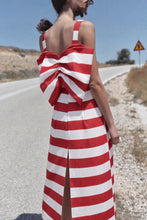 Load image into Gallery viewer, THE STRIPES DRESS WITH BOW