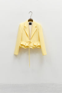 THE RUFFLE BLAZER