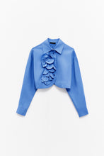 Cargar imagen en el visor de la galería, THE FLOWER POPLIN SHIRT ULTIMA PIEZA ML