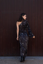 Load image into Gallery viewer, VESTIDO MIDI ASIMETRICO