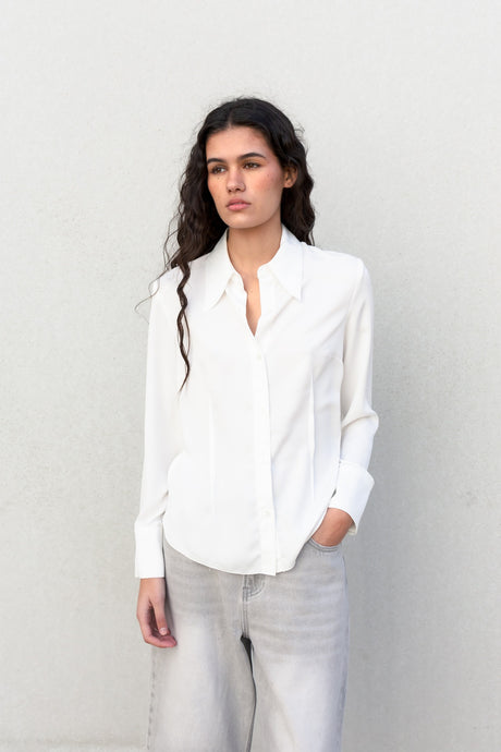 CAMISA TEXTURA CON PLIEGUES
