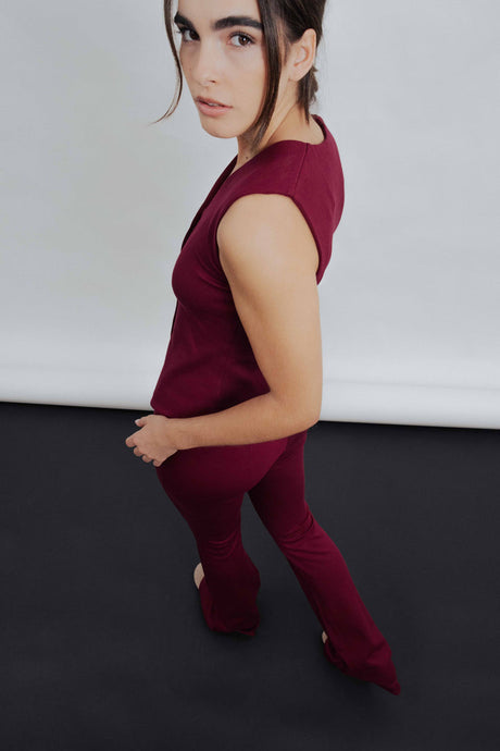 PANTALON PUNTO TEXTURA  FLARE